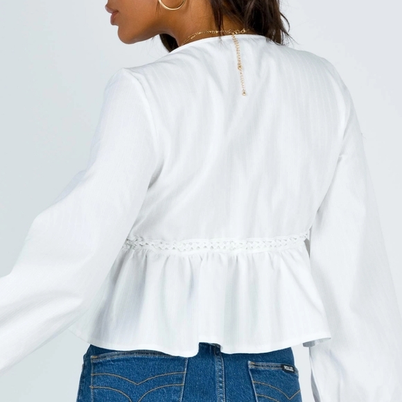 Princess Polly Rain Dance Tie Front Top - Picture 4 of 8